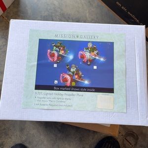 Winter Lane Lighted Propeller Plane